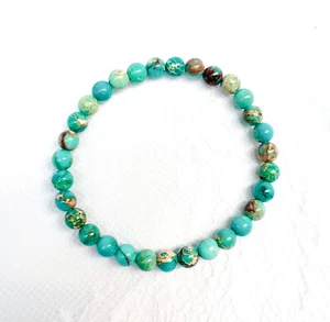 6mm Blue howlite bracelet, antistress bracelet - Picture 1 of 4