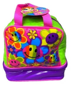 NWT Vintage Lisa Frank Smiley Face Lunch Bag Rare With Tag NEW - Picture 1 of 4