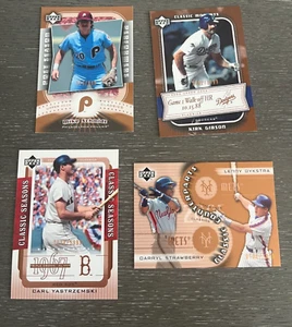 LOT (4) 2005 Upper Deck Classics Numbered - Yastrzemski Schmidt Gibson Dykstra - Picture 1 of 2