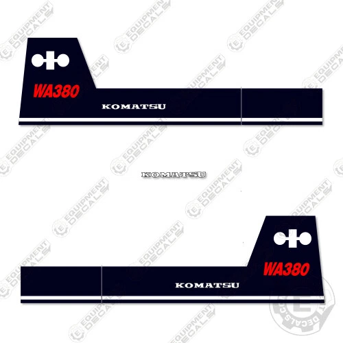Kit de calcomanías para tractor sobre orugas Komatsu WA380-1 - ¡VINILO DE 7 AÑOS! WA 380 Foto 1 de 1