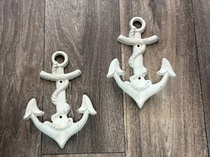 Ship Anchor Wall Hook Nautical Cast Iron/Bath Towel Hook/Beach Wall Decor 8IN 2 - Picture 1 of 8