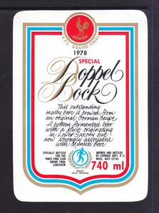 BEER LABELS: DOPPEL BOCK 740ml. - Foto 1 di 1