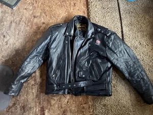 Real leather rock shox jacket size 46 medium - Picture 1 of 6