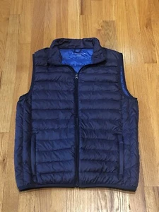 Men’s Vest Saddlebred Light Weight Down Filled Vest Men’s S - M Navy Blue Mint - Picture 1 of 5