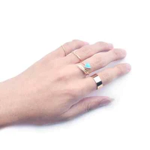 Anello completo moda classico quattro set moda personalizzato stile classico gioielli - Foto 1 di 3