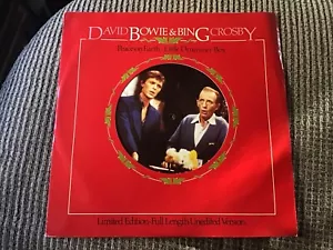 DAVID BOWIE & BING CROSBY PEACE ON EARTH/LITTLE DRUMMER BOY OOP 12” SINGLE RCA - Picture 1 of 14