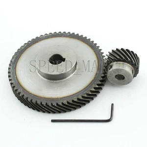 Módulo 1M60T-20T rueda espiral de metal 90° emparejamiento biselado conjunto de engranajes relación 3:1 - Imagen 1 de 5