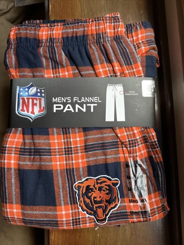 NFL Apparel Chicago Bears, sz. Med, Men's Sleepwear Pajama Lounge Flannel Pants Cover