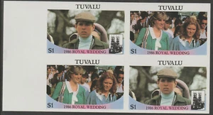 ROYALTY - ANDREW & FERGIE - IMPERFPROOF  block of 4 (2 se-tenant pairs) mnh - Picture 1 of 2