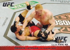 Brock Lesnar vs Frank Mir 2009 Topps UFC Round 1 Rookie Card #81 RC WWE Legend - Picture 1 of 16