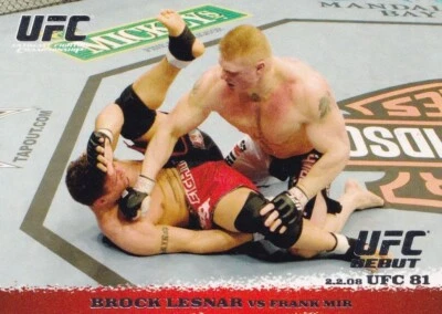 Brock Lesnar vs Frank Mir 2009 Topps UFC Round 1 Rookie Card #81 RC WWE Legend - Image 1 of 4