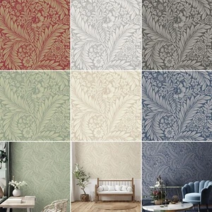 Belgravia Florence Leaf Wallpaper Victorian Floral Trails Leaves - Choose Colour - Picture 1 of 35