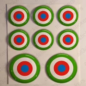 Equatorial Guinea Stickers Cockade 3D Roundel Resin Domed Adhesive Air Force - Imagen 1 de 1