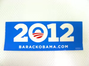Barack Obama 2012 Wahlkampf Stoßstange Aufkleber - Bild 1 von 2