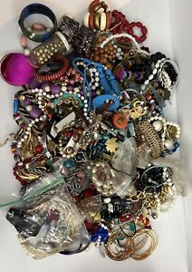 Vintage to Now Jewelry Lot Wearable To Craft Resale Crafts 11 Pounds Lbs