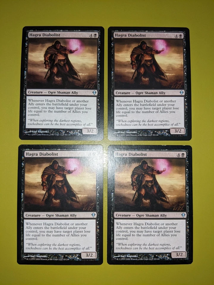 Hagra Diabolist x4 Zendikar 4x Playset Magic the Gathering MTG - Image 1 of 1