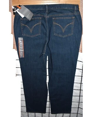 Jeans Lane Bryant Venezia Feminino Azul Tamanho 20P Clássico Elástico Perna Cônica Novo - Imagem 1 de 3