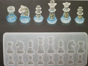 1 Internationale Schachform Silikon zur Figuren-Herstellung, beliebte Formen - Bild 1 von 6