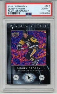 2024 UPPER DECK ALLURE GOLD GLITTER BOMB #70 SIDNEY CROSBY /199 PSA 10 LOW POP - Picture 1 of 2