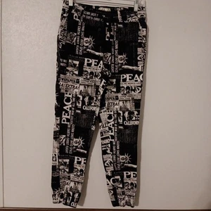Fresh Prints of Bel-Air Joggers Boys S News Paper Print Stretch Twill - Picture 1 of 7