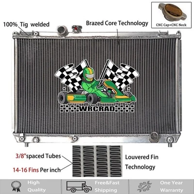Radiador MT TOYOTA MARK II Chaser JZX100 1JZ-GT 1996-2000 1998 1999 L4 2,5 L Foto 1 de 4