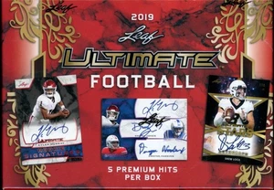 2019 LEAF ULTIMATE FOOTBALL HOBBY SEALED BOX - Picture 1 of 2