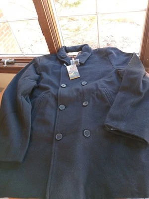 Lee Valley Mens Kerry Wool Jacket Navy Blue 2xl Brand New W/ Tag Peacoat - Image 1 of 4