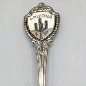 ARIZONA Saguaro Cactus Vintage Silver Tone Collectors Spoon AZ - Picture 1 of 6