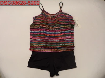Traje de baño de una pieza multicolor Trimshape para mujer talla 22W 754509466712 Foto 1 de 4