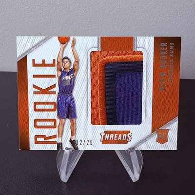 Devin Booker 3/25 RC PRIME Variation 2 Color Patch 2015-16 Panini Threads #62 - Image 1 of 2