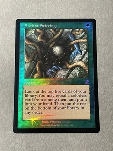 MTG- Ancient Stirrings Time Spiral Remastered - Retro FOIL NM - Picture 1 of 2