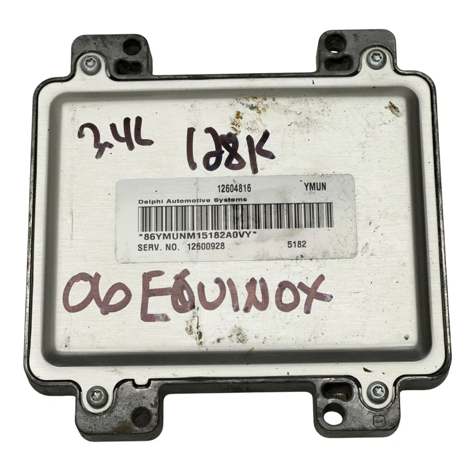Chevrolet Equinox Torrent 2006 3,4 L OEM motor computador ECM ECU PCM 12600928 06 Foto 1 de 4