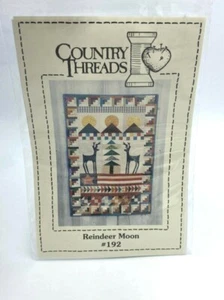 NEW Country Threads Reindeer Moon Pattern 192 Quilted Wall Hanging Vtg 1993 - Picture 1 of 2