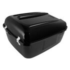 Gloss Black Police Trunk Top Box Fit For Harley Tour Pak Pack Electra Glide Flhp