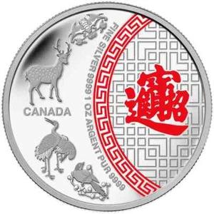 2014 Canada $5 Five Blessings - 1 Ounce Pure Silver Coin - Picture 1 of 3