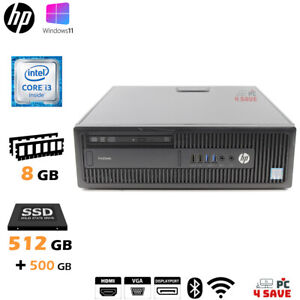 HP Windows 11 Computer | 8GB RAM / 1TB Total SSD + HDD | HDMI WiFi BT 600 G2 SFF