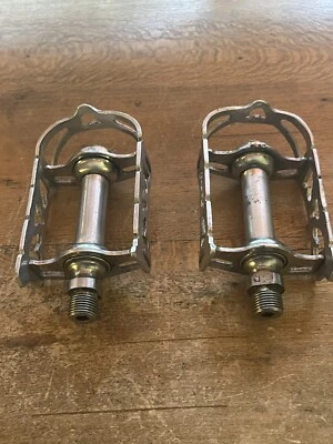 Vintage KKT Kyokuto Top Run Bicycle Pedals #2 9/16s English Japan Road Bike - Image 1 of 4