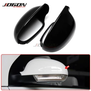 Black Rear Side Wing Mirror Cover Cap Trim For VW Golf 5 Mk5 GTI Replacement  - Picture 1 of 9