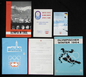 Olympic Games Innsbruck 1976 6x Books Bulletins Teambooks