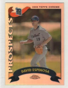 2002 Topps Traded Chrome Refractor #118 David Espinosa Detroit Tigers BV$2.50 - Picture 1 of 1