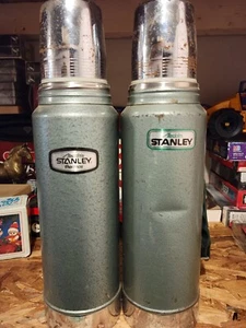 Aladdin Stanley Green Thermos Vacuum Bottle No. A-944NS Quart Lot - Picture 1 of 6