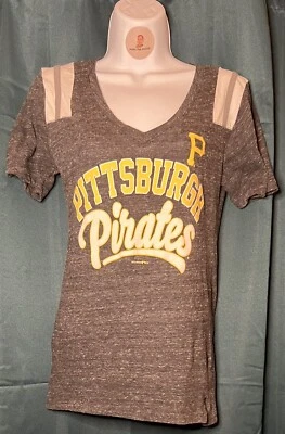 New Era Ladies Pittsburgh Pirates Shirt - SMALL - Image 1 of 2