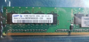 Set of Three Samsung 512MB 1Rx8 PC2 4200U Desktop Memory M378T6553CZ3 - Picture 1 of 3