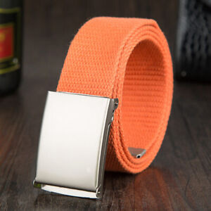 Big and Tall Mens Belt Breathable Canvas Webbing Adjustable Strap Extra Long