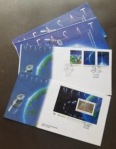 Malaysia Satellite MEASAT 1996 Space Astronomy (FDC *Hologram *unusual *see scan - Picture 1 of 8