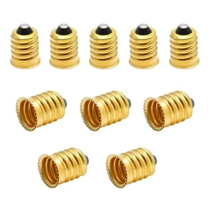 Paquete de 10 adaptadores convertidores E14 a E12, reductores europeos a candelabros, Pure Co... - Imagen 1 de 7