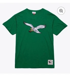 Mitchell & Ness Philadelphia Eagles T Shirt Green Legendary Slub VTG Men’s S NWT - Picture 1 of 20