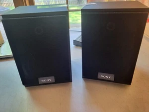 PAIR SONY SS-MB100H Bookshelf Stereo Speakers 2-Way 8 Ohm 100W - Picture 1 of 5