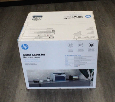 HP Color LaserJet Pro MFP 4301fdw All-In-One Printer White/Blue (4RA82F#BGJ) NEW - Image 1 of 2