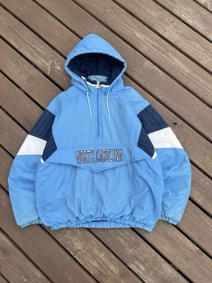 Vintage 90s North Carolina Tar Heels Starter Puffer Jacket Kangaroo Pouch XL - Image 1 of 4